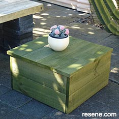 Make an outdoor coffee table