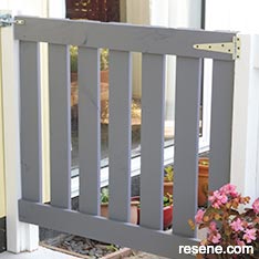 Create a simple wooden gate