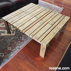 Make a pallet coffee table