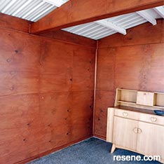 Transform a tired old plywood interior
