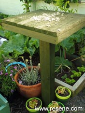 Build a feeding table for your birds