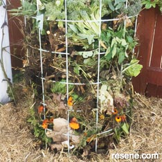 Create a compost cage for your garden