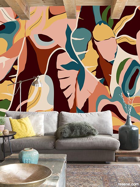 Wallpaper bursting with on-trend colours - 688160