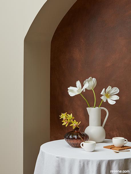 Enhance visual depth of textured finishes with Resene FX Paint Effects Medium