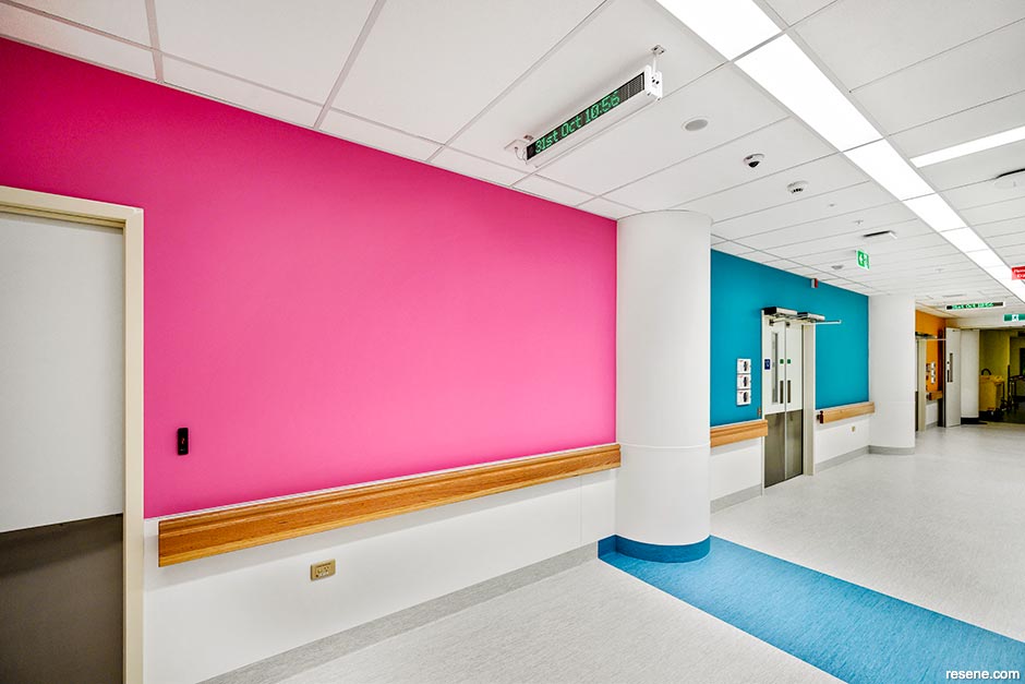 A fun and bright hospital interior