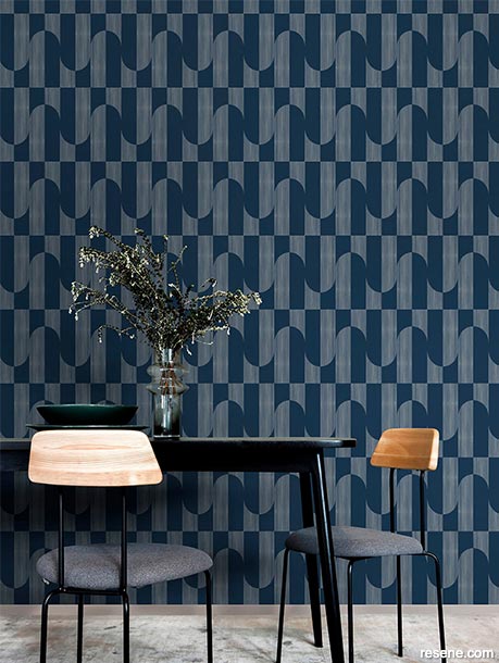 Resene Wallpaper Collection A55703 - deep denim blue