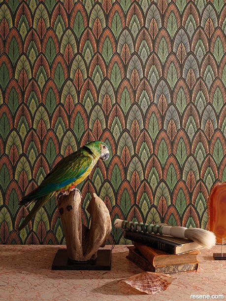 Resene Wallpaper Collection SUM405 - feather-like pattern
