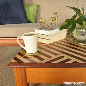 Stain a coffee table