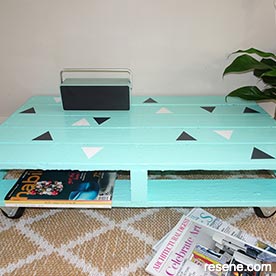 Paint a pallet table