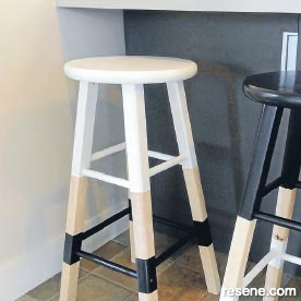 Update some old wooden stools with the Scandi look