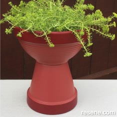 Make a terracotta planter for your garden