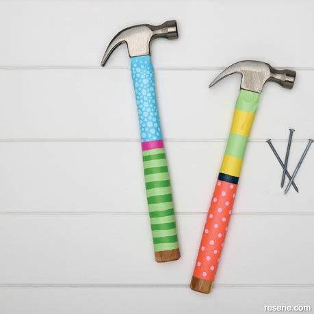Hand painted hammers